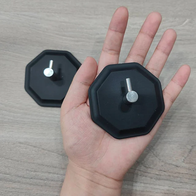 Manufacturer Silicone Adhesive Wall Mount Robe Octagonal bathroom hook Coat Rack Clothes Hook Metal for Bathroom