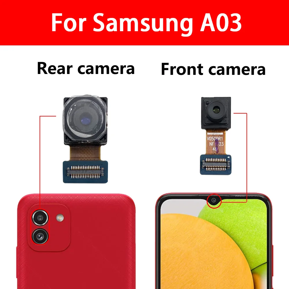 Задняя Камера фронтальная камера для Samsung A01 A02 A03 Core A11 A12 A21S A31 A41 A51 A71 запасные части основной задней камеры
