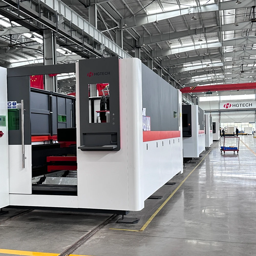 HGTECH GF3015 2000 Вт волоконно-лазерная резка 2 мм 12 стальная Лазерная машина