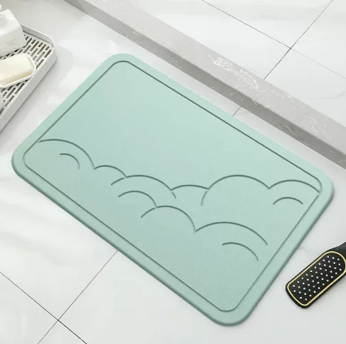 Luxury Bath Mat  carving  diatom bath stone mat for bathroom