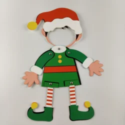 Customized Christmas elf paper wholesale paper elf toy girl boy Paper Hanging Pendant