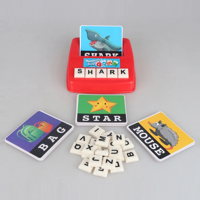 Preschool Educational Toys English Word Learning Letter Matching Spelling Games Board 2 to 4 Years Unisex EN71