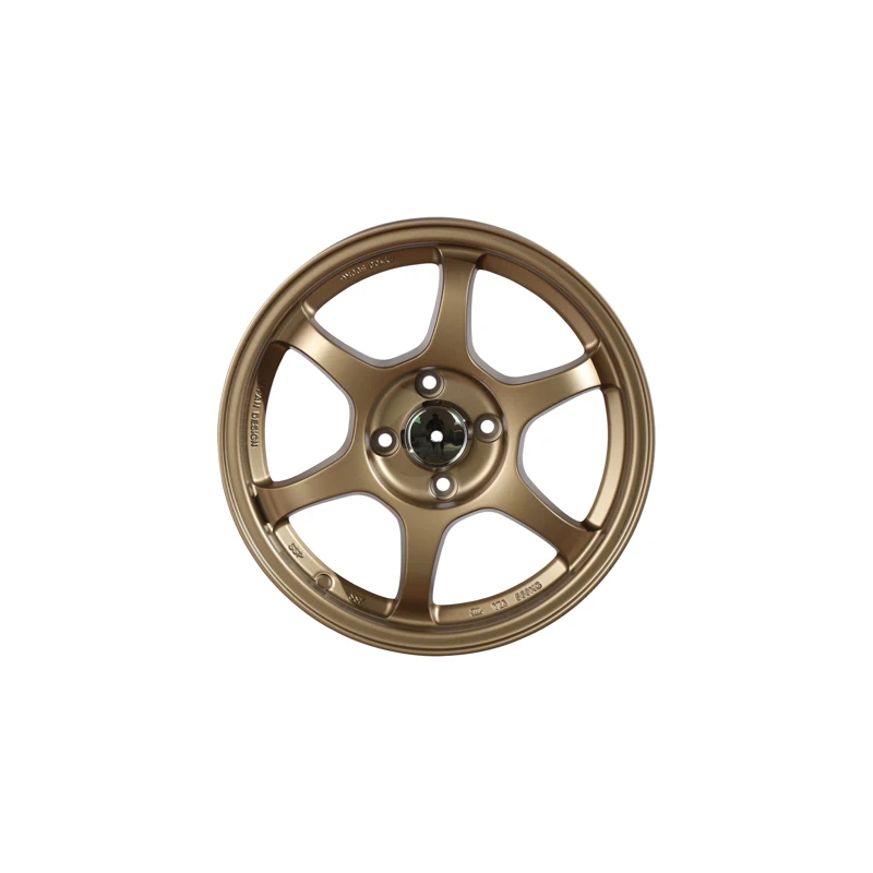 6084 15x7 16x7 15 16 Inch 4x100 4 Holes Aros De Carro Bright Black Spoke Wheels Rims Car Hub Wheel