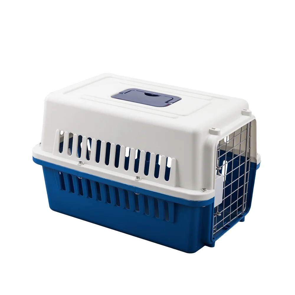 Dog kennel transport pet cage box plastic travel carrier