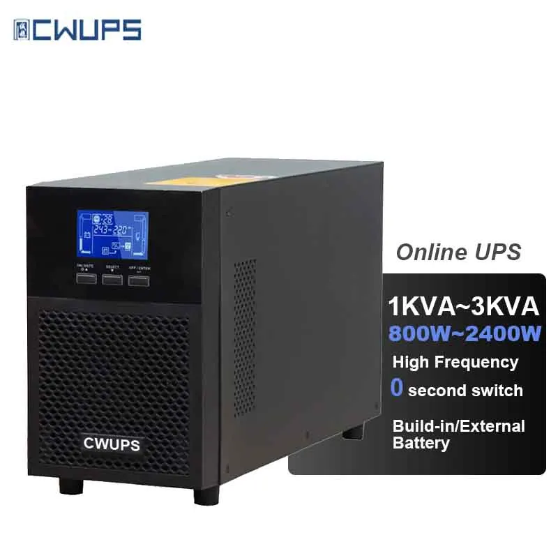 Cwups онлайн 1kva 2kva 3kva ups весь дом резервный источник питания для роликовых затворов мотор используется семьи