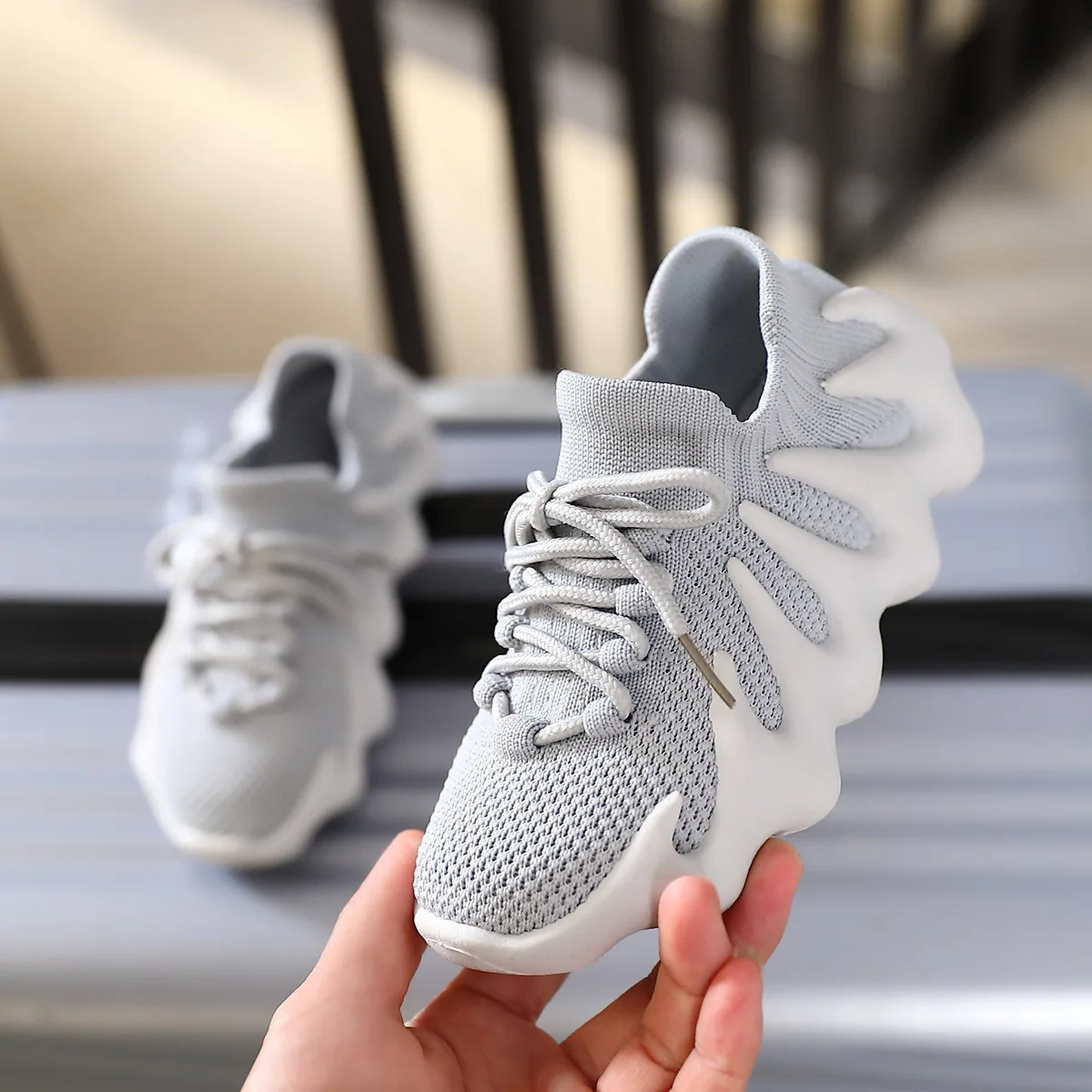 
Summer 2021 Boys Girls Fashion Casual Sneakers Toddler Little Big Kid Brand 450 Trainers Children Pink Lace-Up Walking Shoes 