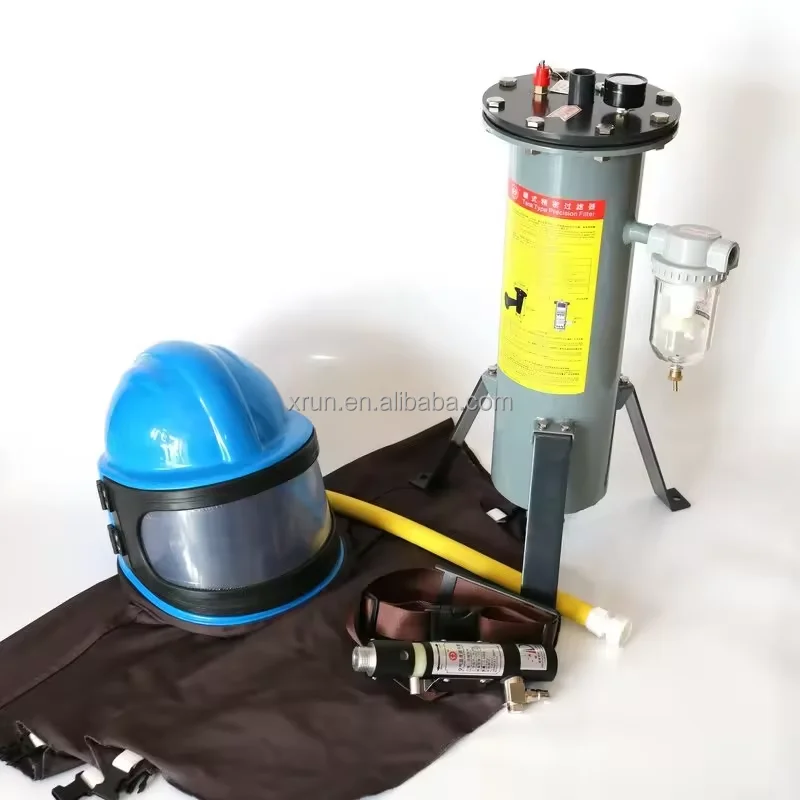Special air filter for sandblasting machine