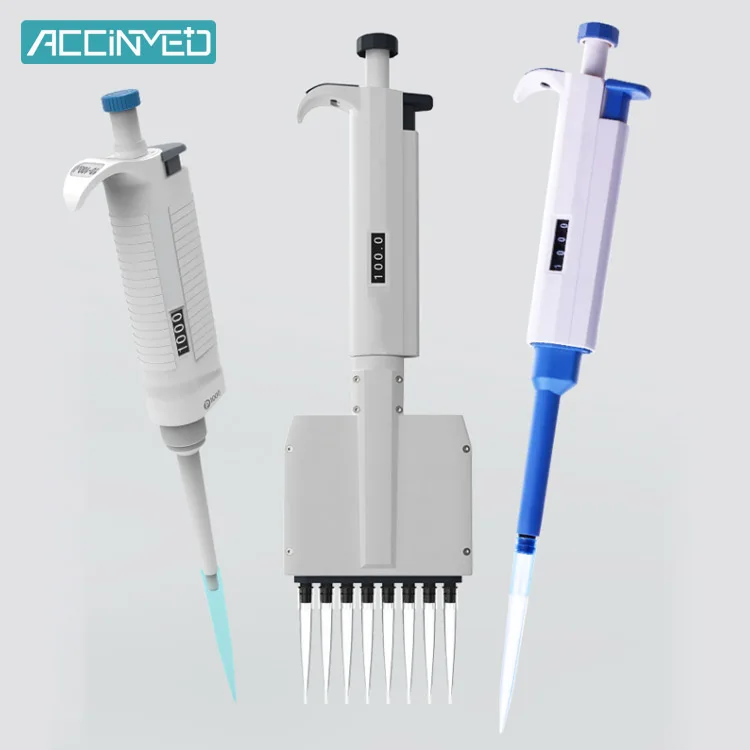 Factory Price Pipette Dispenser Single Multi-channel With Digital Display Adjusted Variable Colorful Pipettor