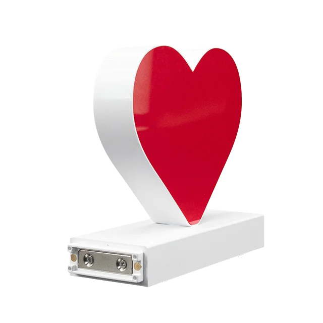 ABCMIX signage manufacturer Magnetic Counter Display heart sharp LED sign