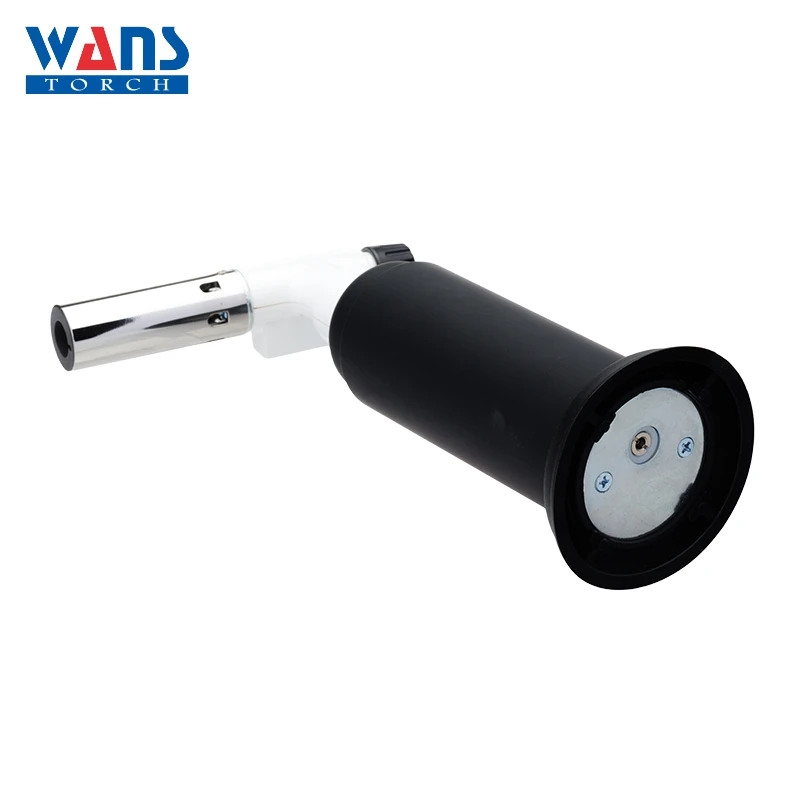 Customized logo camping fire refillable butane gas refill color flame BBQ micro torch