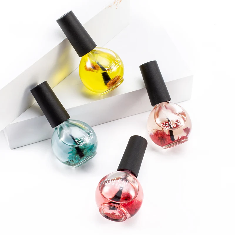 Dry Flower Nail Treatment Revitalizer Oil Nail Polish Nourish Skin Protector Nail Nutrition Cuticle Oil Pen