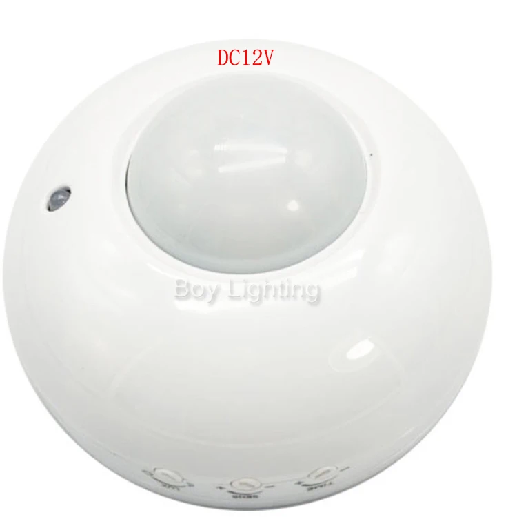 Big size 110mm big sensor window DC9-24V 12V 24V 120W pir sensor switch
