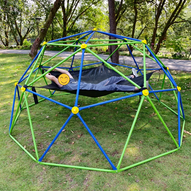 Zoshine 10FT Geometric Dome Climber Kids Outdoor Amusement Equipment Easy Assembly Play Center 3-10 Year Old Jungle Gym 750LBS