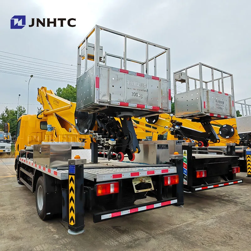 HOWO Truck Mounted Aerial Telescopic Bucket Truck Boom Lift Aerial Man-lift Work Platform Truck