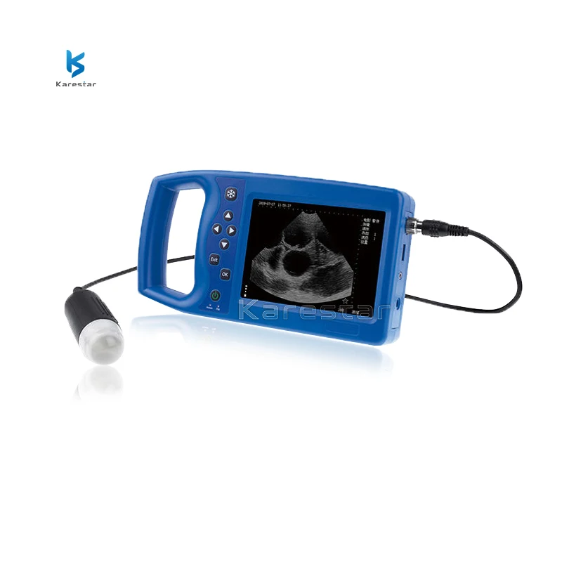 Handheld Vet Cattle Goat B/W Ultrasound Scan Machine Portable Veterinary Ultrasound Machine Scanner for Sheep Pig Cow Pregnancy