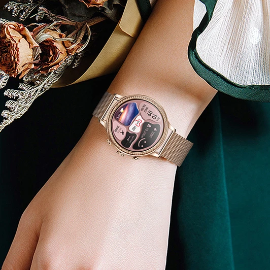 V60 Smart Watch for Women Dafit BT Calling Smartwatch for Android and iOS Phones Full Touch Color Screen Fashion wristwatch