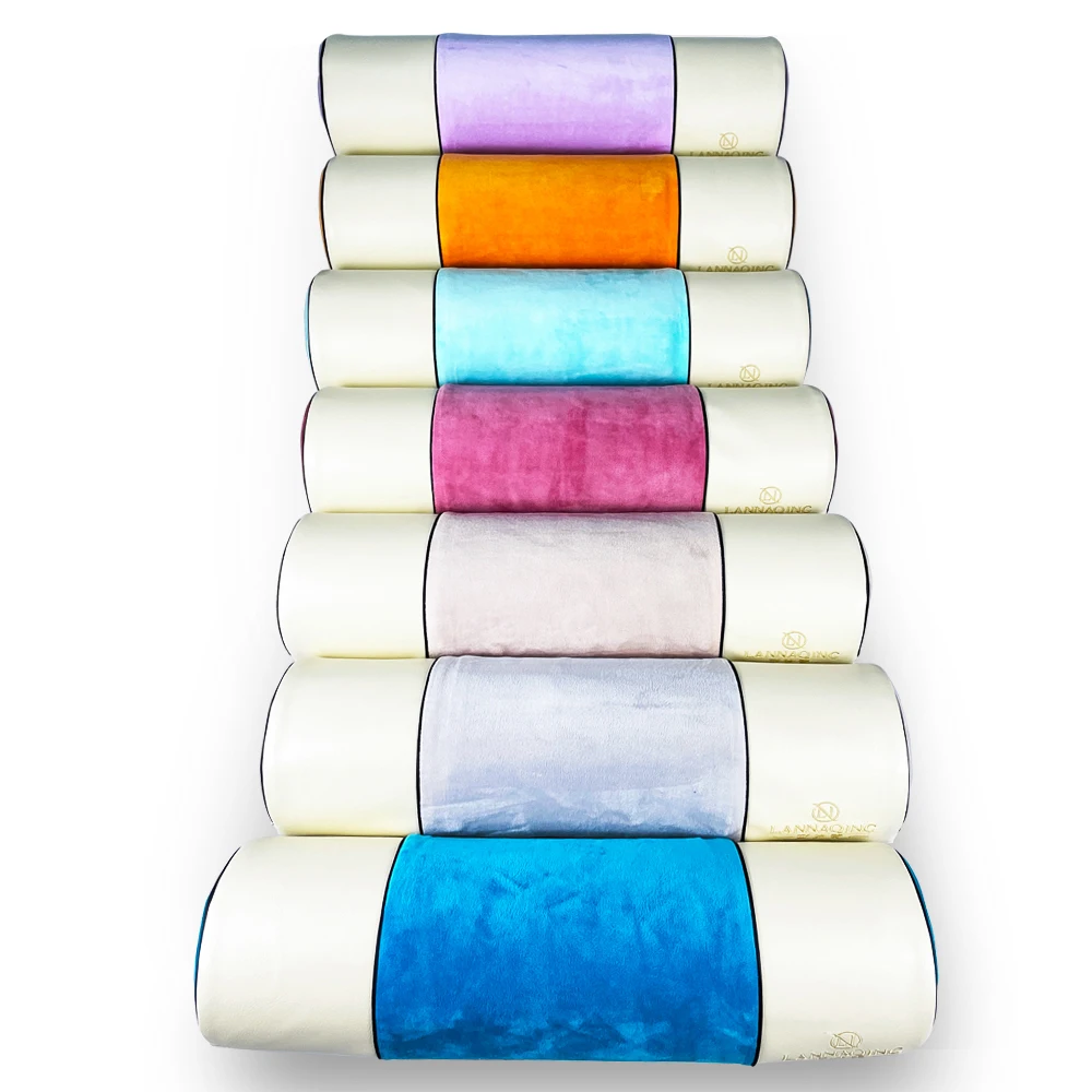 Velvet cervical pillow with cervical spine bend for relieving neck and shoulder pain, neck pillow, comfortable sleep pillow