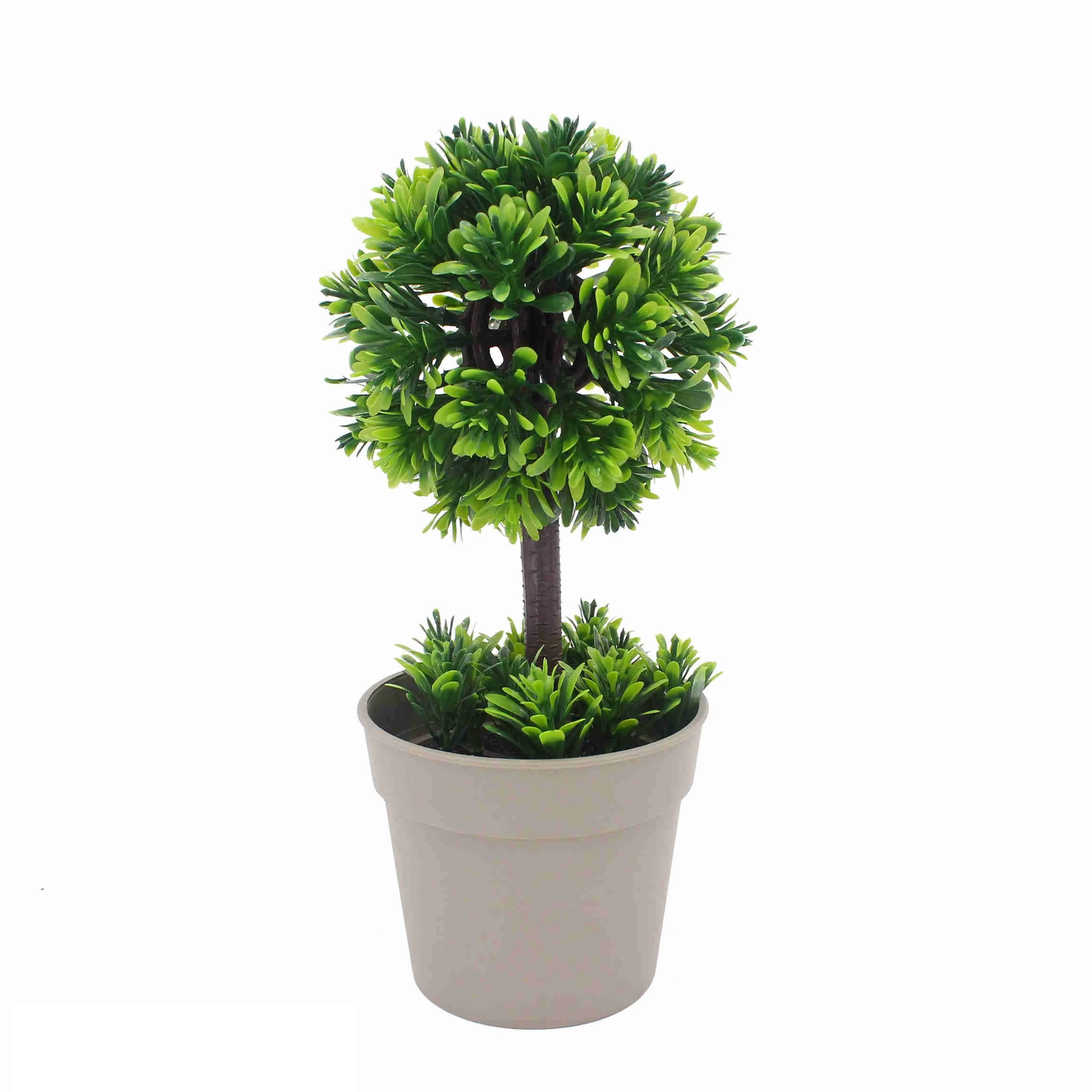 New Product Customized Mini Fake Bonsai Decorations Grass Ball Artificial Plants Potted for Indoor Outdoor