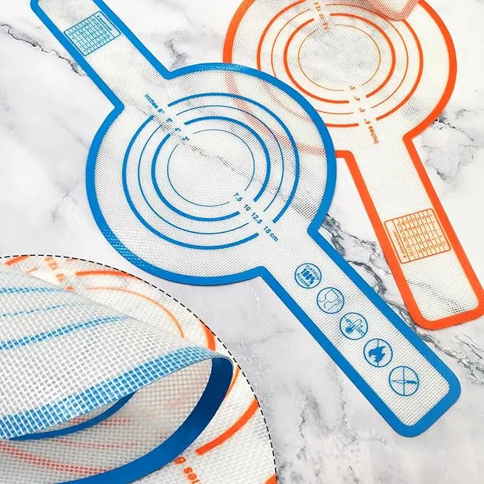 CF Silicone Baking Mat for Dutch Oven Non-stick Baking Mat With Extra Long Handles Reusable Non-Stick Silicone Bread Sling