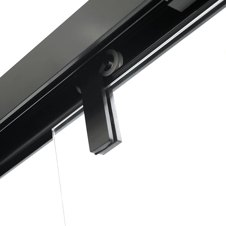 High Quality Matt Black Gold Sliding Glass Door Shower Enclosure Rooms Bathroom
