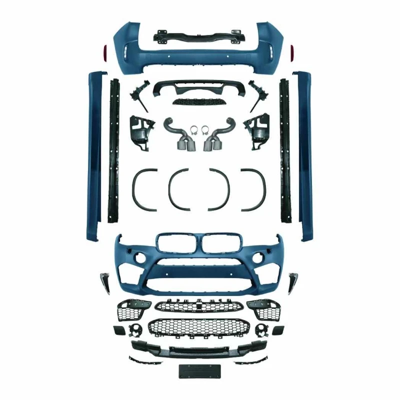 Factory Sale Car Body Kit For BM-W X5 F15 2013 2014 2015 2016 2017 2018 Upgrade X5M Style Front Rear Bumper Side Skirts
