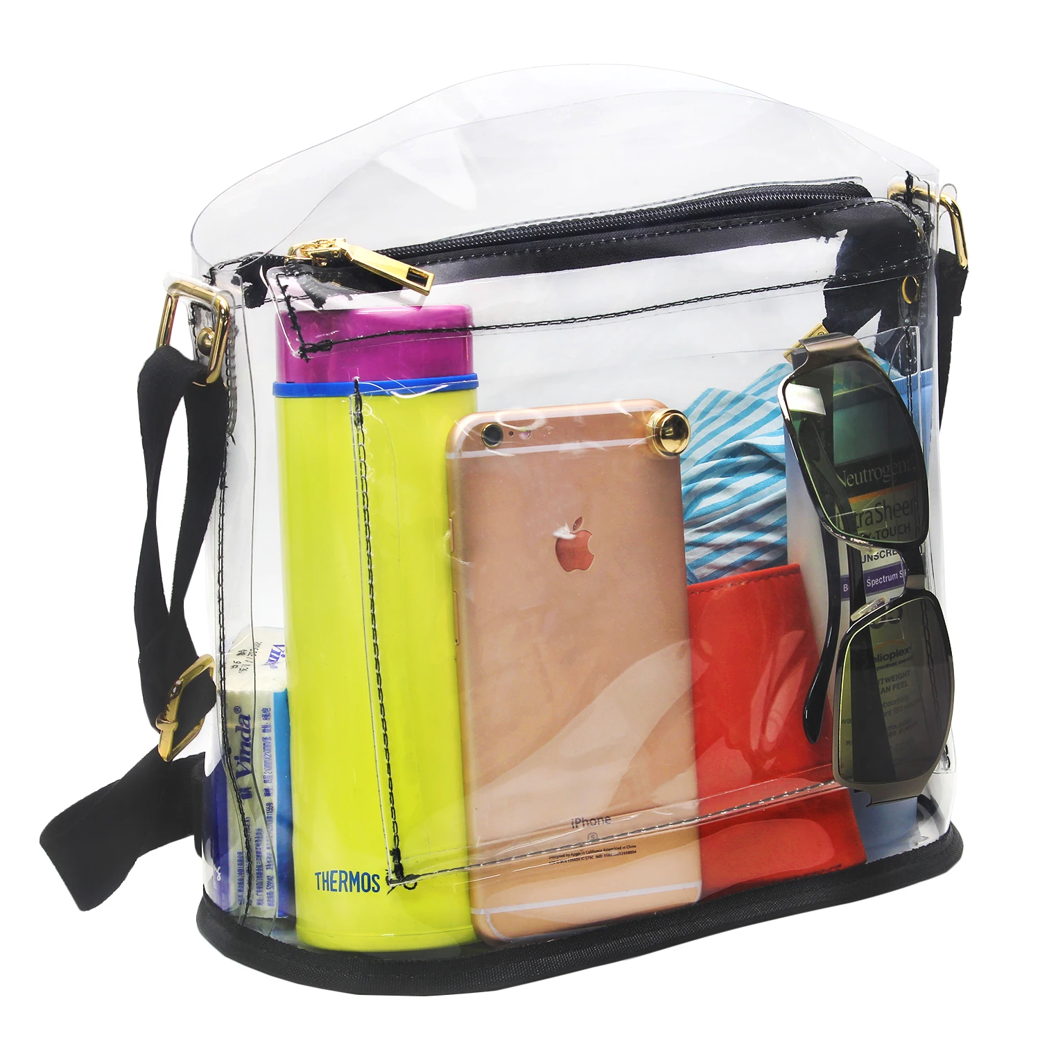 
Transparent PVC Cute Clear Bags Women Clear Duffle Bag Custom for Work 