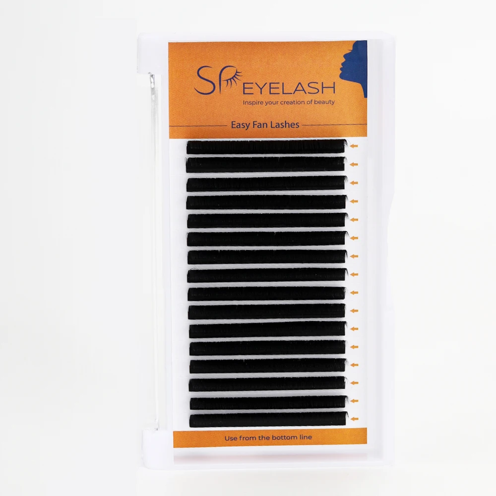 Korean PBT Custom Blooming Lash Extensions 0.03 0.05 0.07mm Korea Easy Fan Russian Volume Eyelash Extension Trays