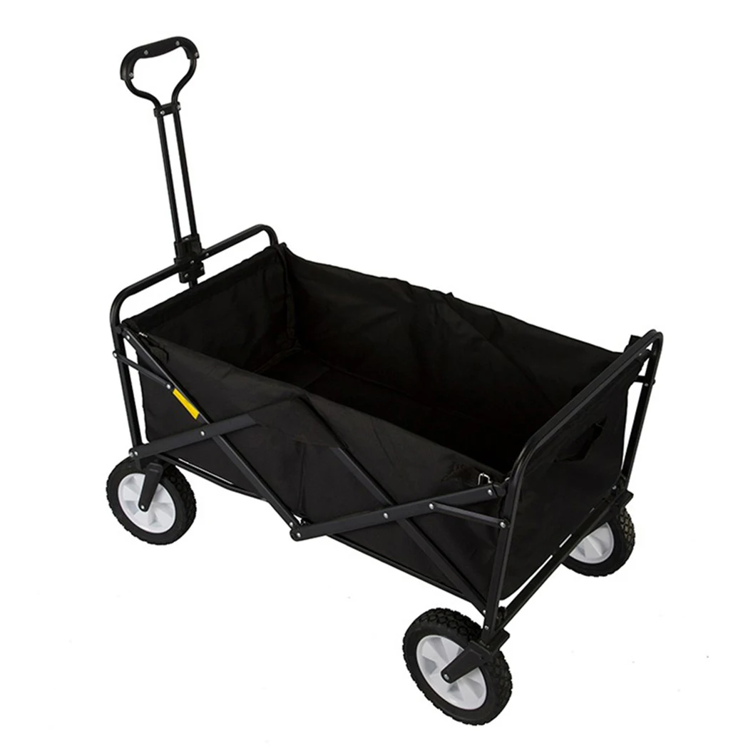 high quality Outdoor wagon 4 wheels utility garden trolley wagon camping folding cart