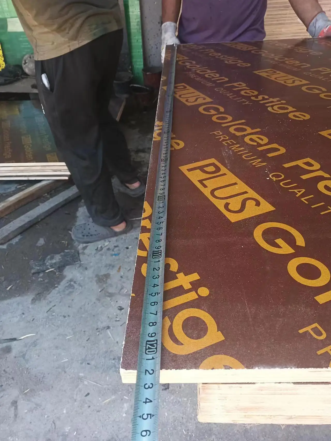 18mm Green PP Polypropylene Plastic Film Faced Plywood for Concrete Shuttering Formwork