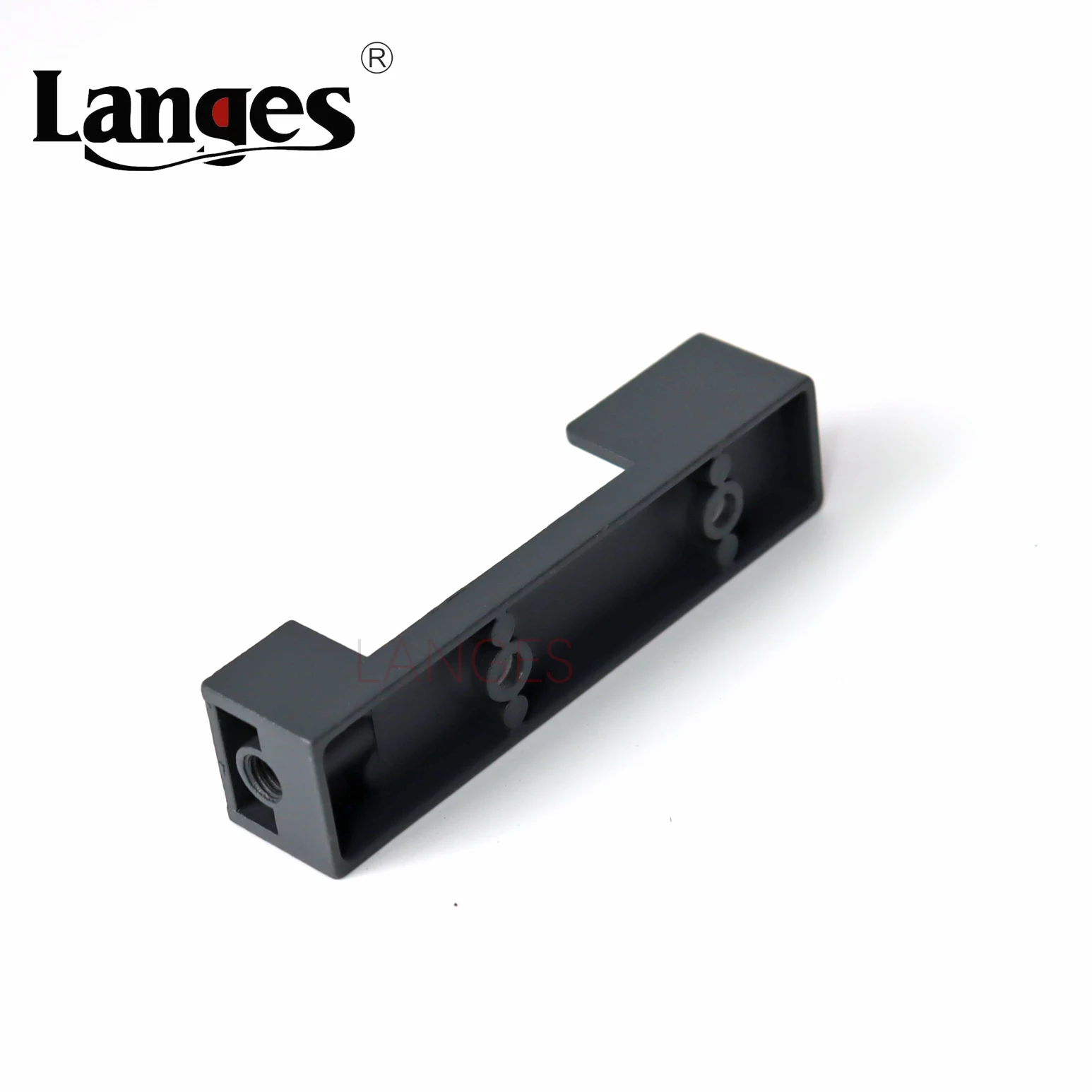 Zinc Flange Easy Installation Square curtains rods holder clamp Wardrobe Hardware Closet Metal Pole Sockets with Screws