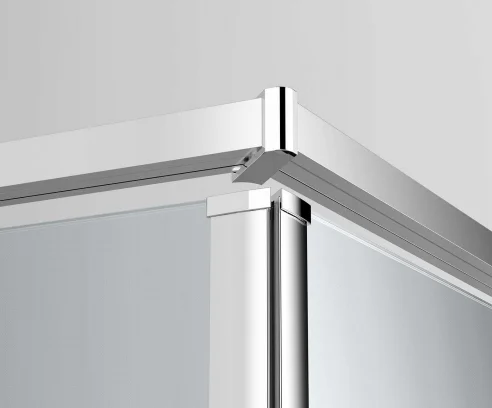 MH-C6APP070-100 Custom Rectangle Toughed Glass Telescopic Shower Enclosure Bathroom With Pivot Hinge