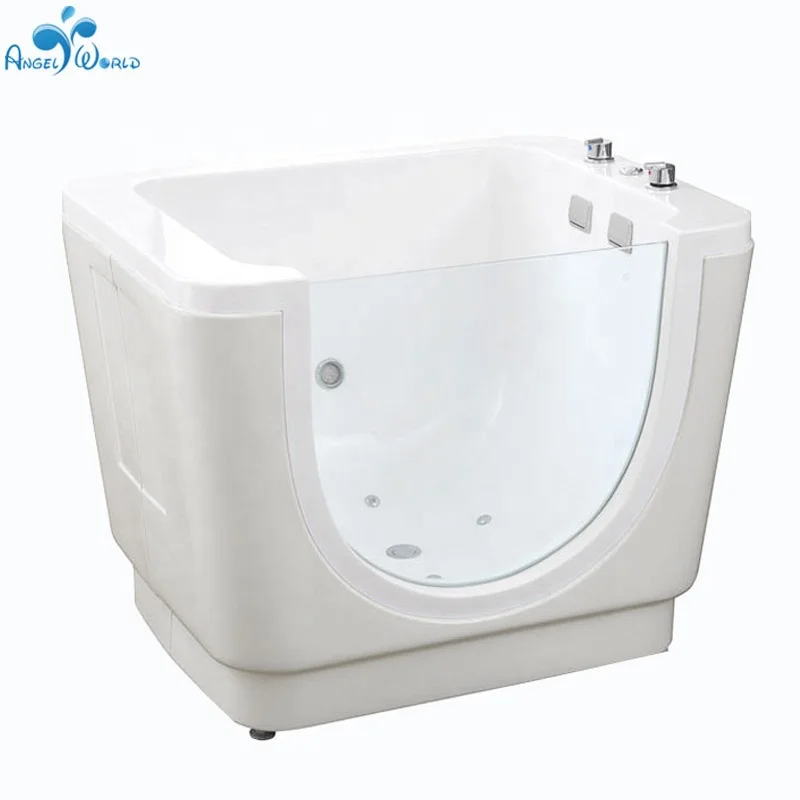 Modern Design Freestanding Acrylic Eco-Friendly Kids Pool with Massage Function and Drainer Price Baby Bath