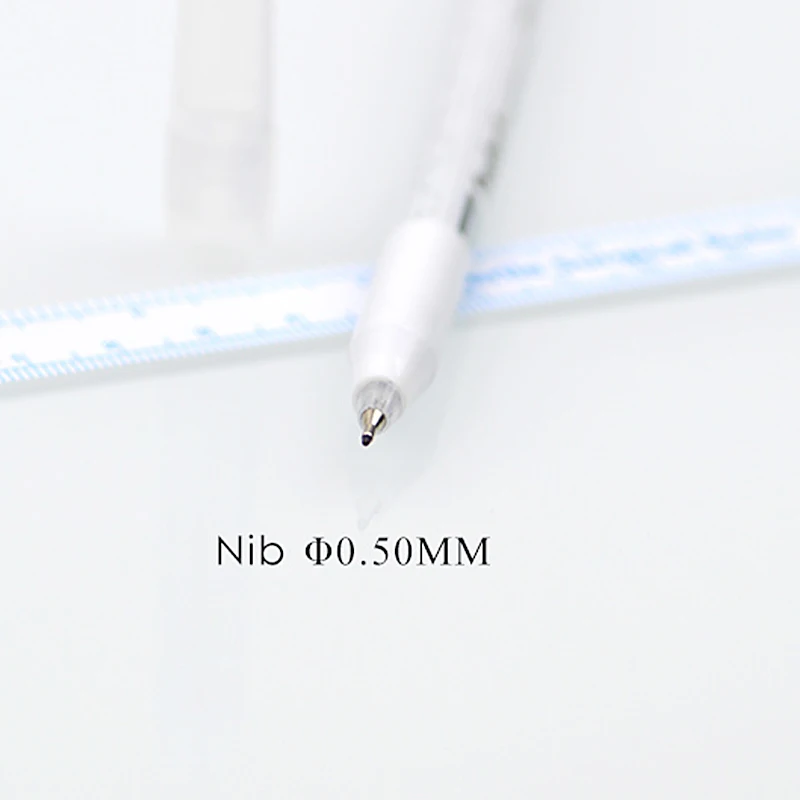 PM BEAUTY Professional Marker Pen Skin Marker Pen Tattoo Surgical Pen Waterproof Surgical Skin Markers with Paper Ruler