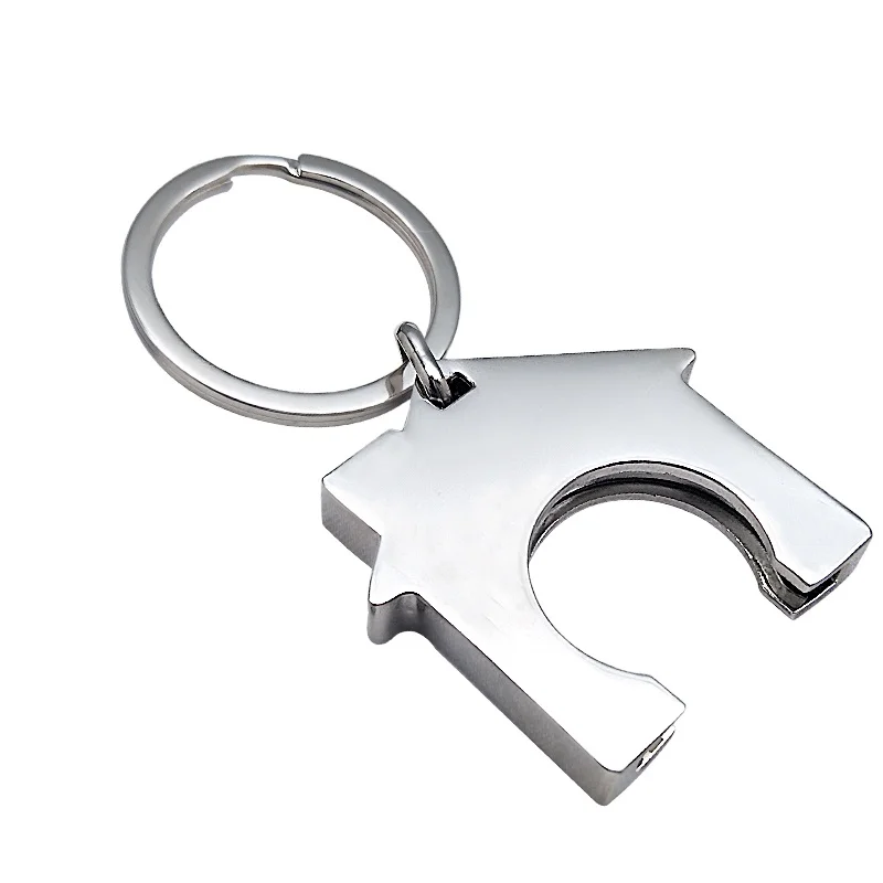 Wholesale Key Chain Maker Custom Logo Key Ring Bulk Zinc Alloy Silver Plated Metal Keychain