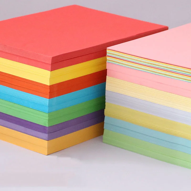 High Quality Office 70gsm 80gsm 100sheets Plain Colored Paper Colorful Cardstock Paper A4 Size