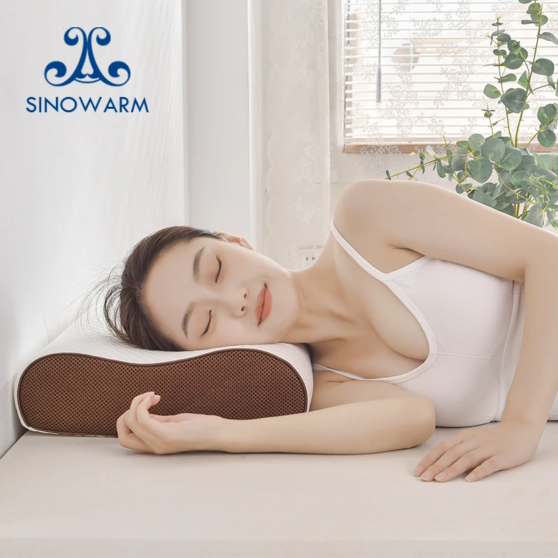 Cheap Price Ergonomic Neck Contour Cervical Orthopedic Memory Foam Pillow for Sleeping Side Back Sleeper