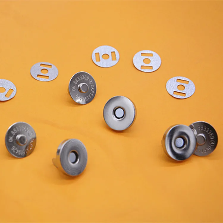 Factory Wholesale Magnet Button 18*4 Mm Magnetic Snap Buttons Magnetic Buckle For  Bag And Clothing