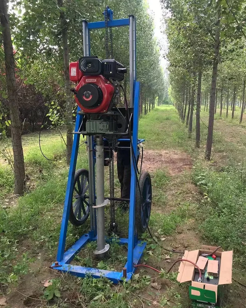 Portable Handheld Petrol Piling Machine post driver/Gasoline Solar Pile Driver for Southeast Asian market