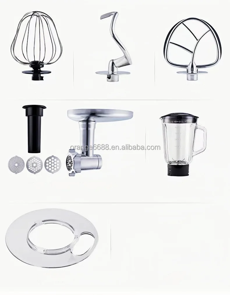 5L Kitchen Appliances Home 3 In1 Multifunctional Stand Mixer With Blender and Meat Grinder Parts Food Mixers