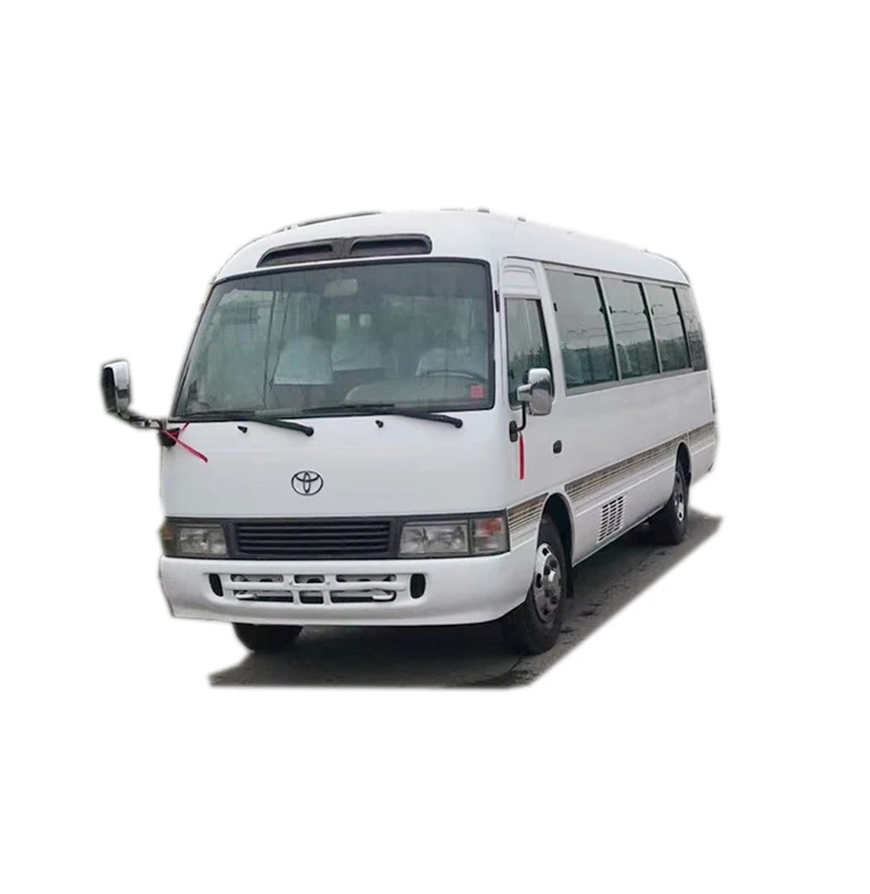 LHD 2016 Japan used good condition Toyotai coaster bus with diesel engine 30 seats white  for seal