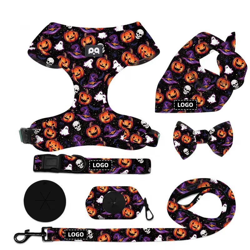 QQPETS принадлежности для домашних животных и аксессуары собак Регулируемый Логотип персонализированный без вытягивания поводок набор поводков