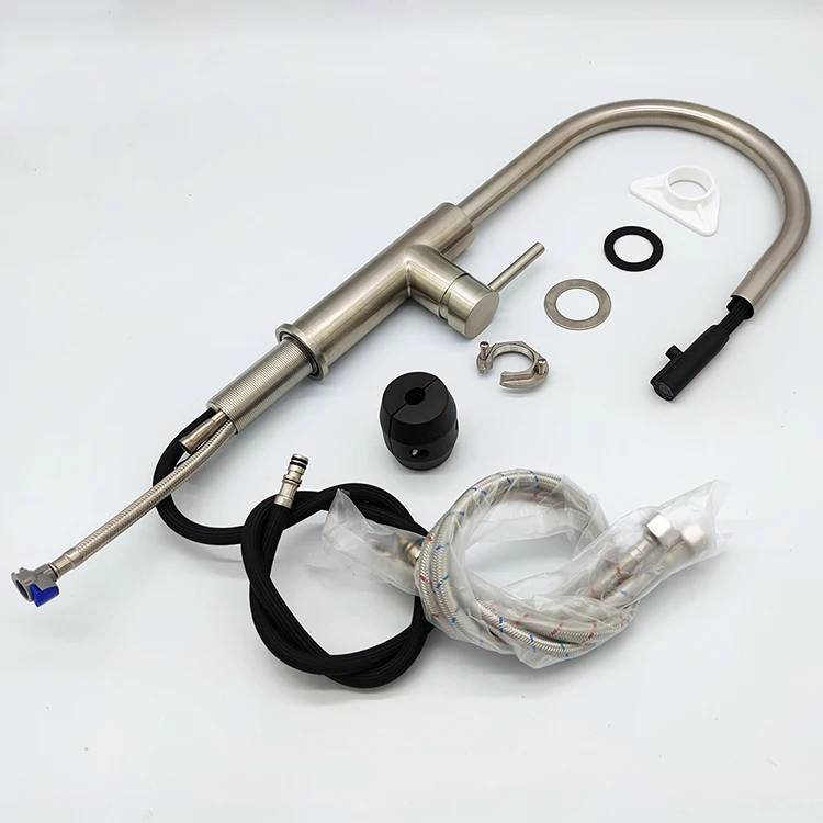 Modern flexible faucet tap hot and cold water kitchen faucet with pull down sprayer