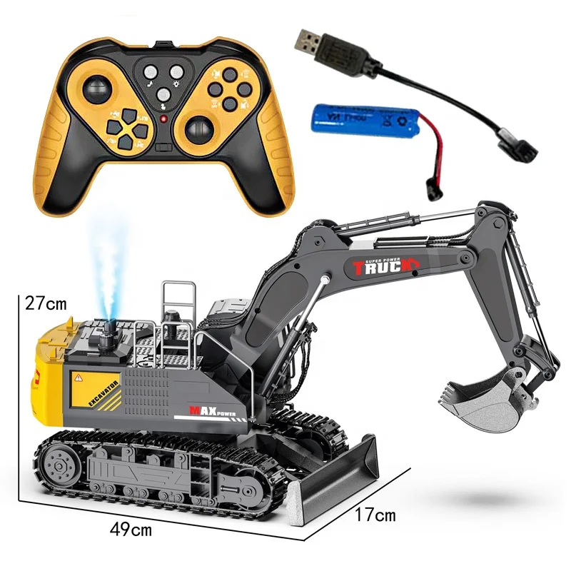 15 Channel rc alloy excavator remote control truck diecast rc truck hobby