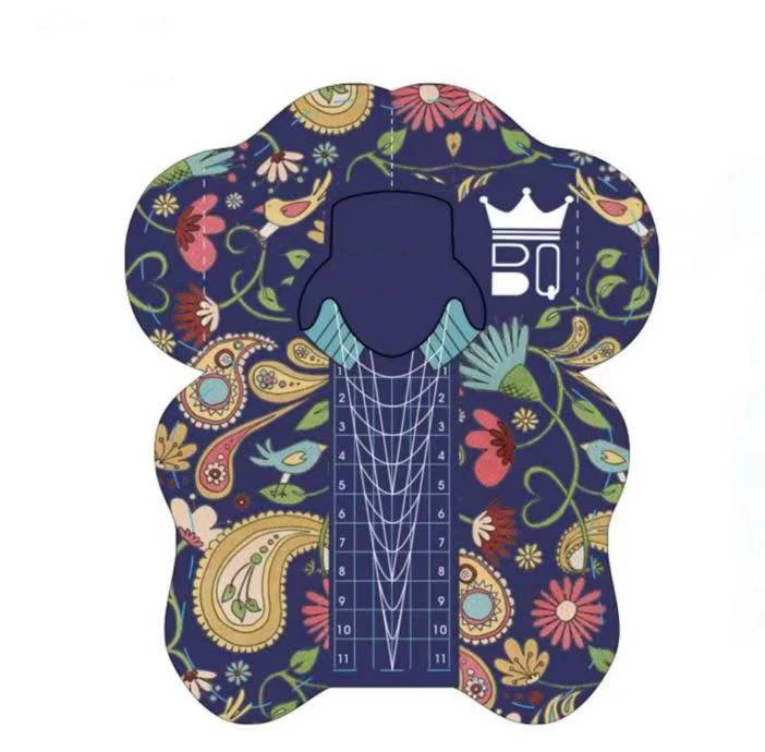 New Fashion 500pcs per roll Black Yellow Butterfly Leaves Long Soft Reusable Paper Aluminum Foil Gel Nail Forms