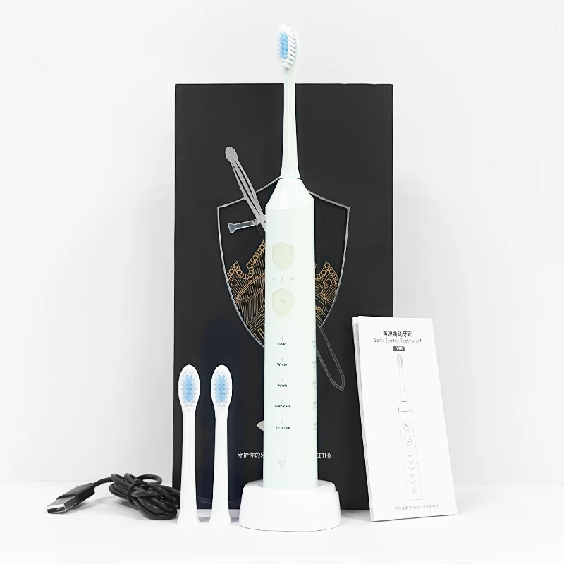 Besman D36 sonic electric toothbrush wireless induction charging 5 kinds of oral care with 2 brush heads electric toothbrush