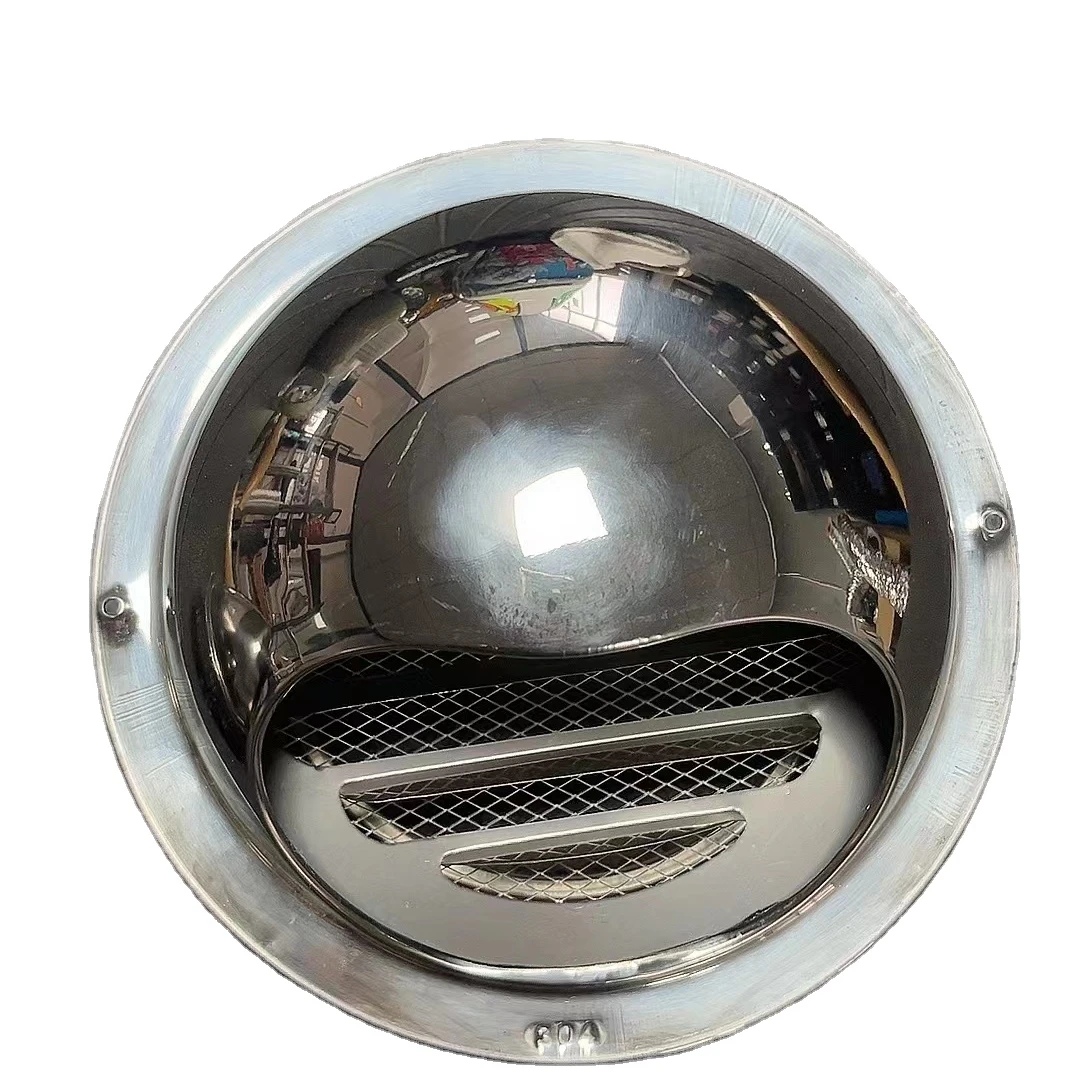 95/115/145mm Stainless Steel Wall Air Vent Bull Nose Bathroom Extractor