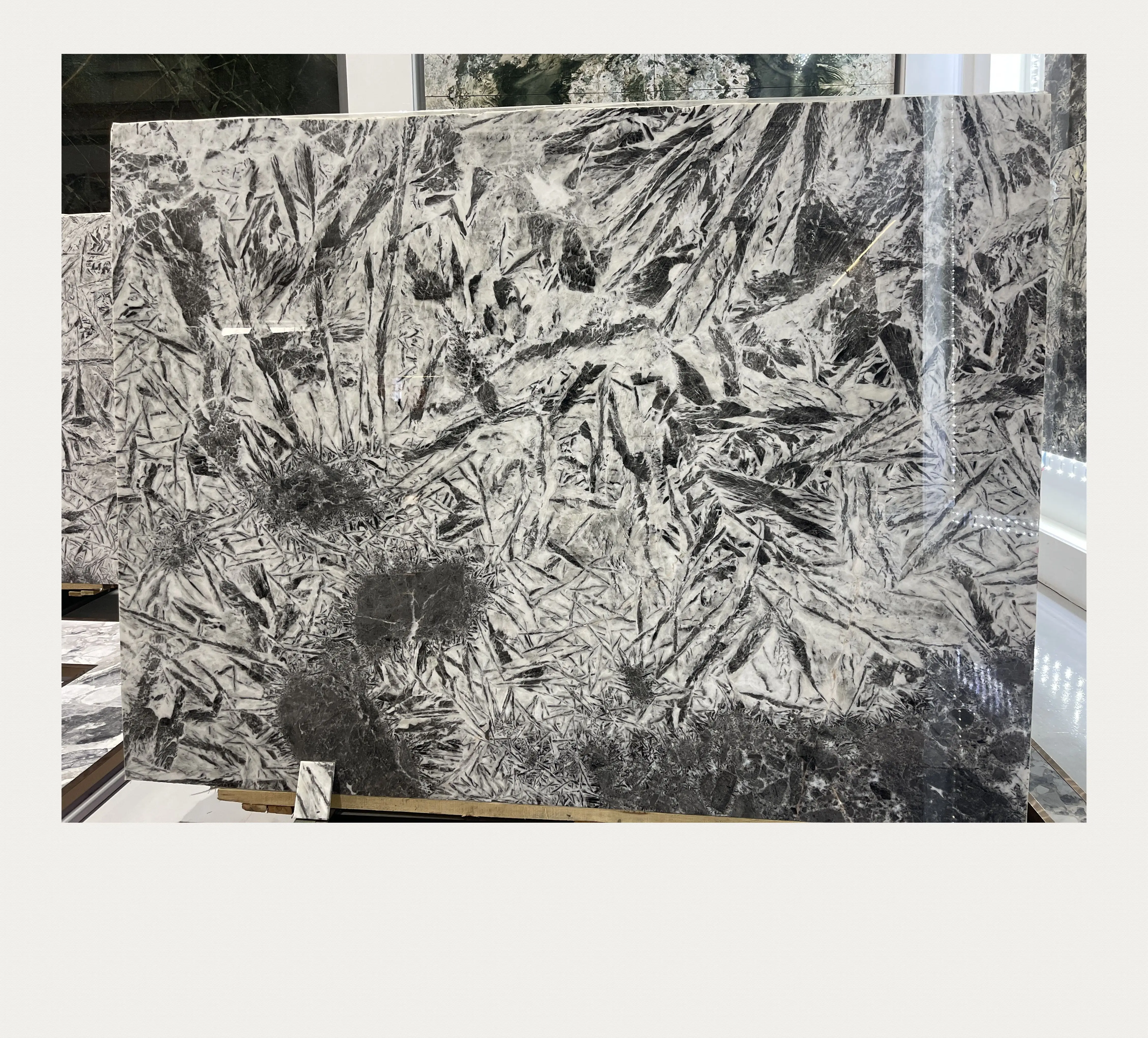 High Quality Natural Phoenix Feather White Granite