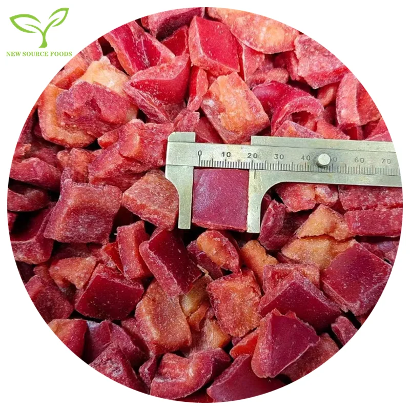 Supplier Wholesale Prices IQF frozen red pepper diced chili red sweet cayenne pepper
