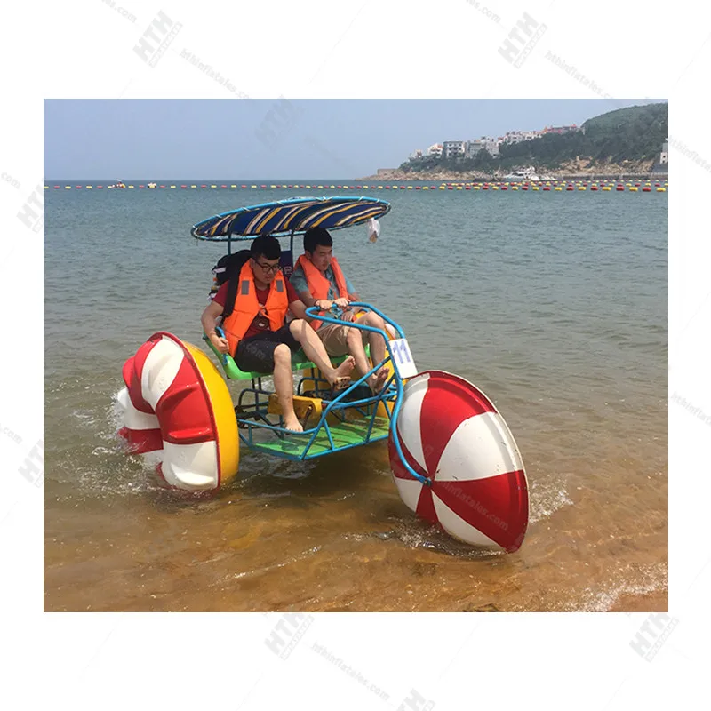 New Arrival Amusement Park Floating 3 Wheel Sea Pedal Bicycle Family Water Trike For Sale