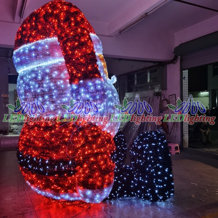 outdoor life size fiberglass christmas santa claus snowman decoration statues